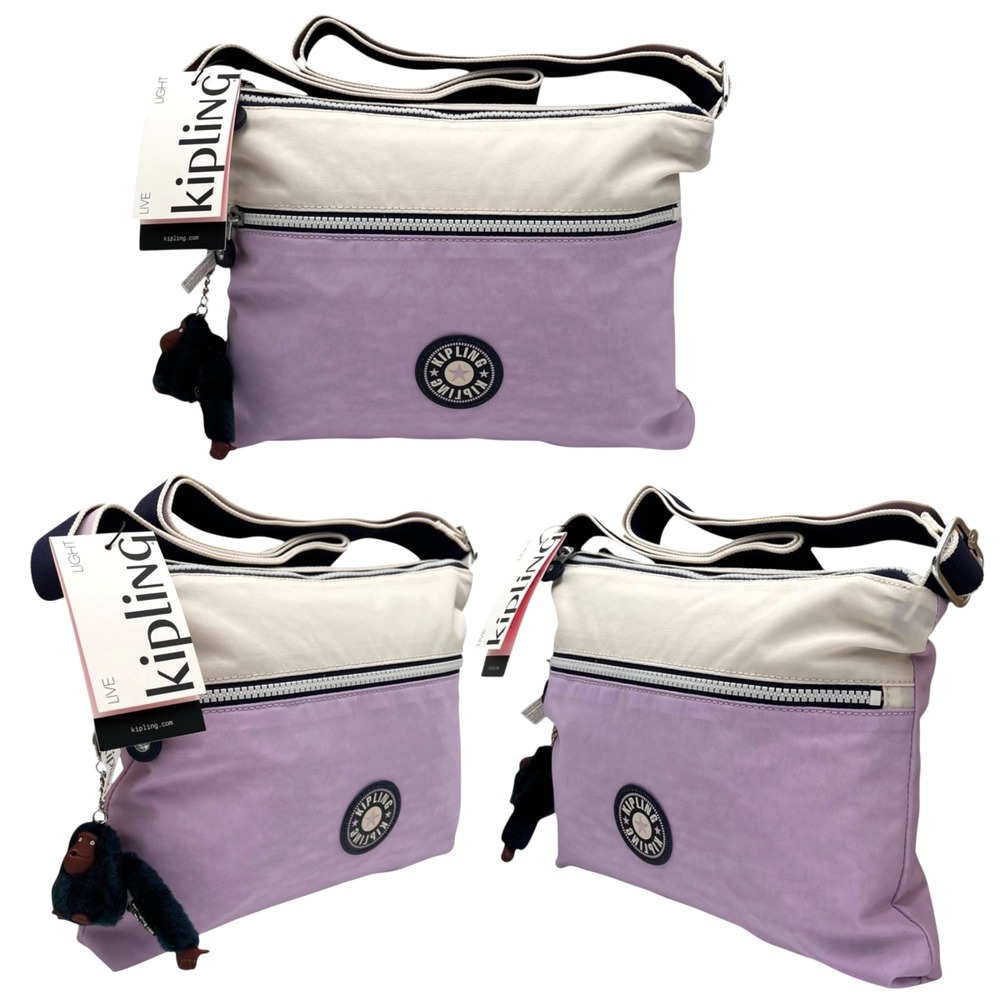 Kipling Women's Annabelle Medium Crossbody Shoulder Bag Gentle Lilac 11x10x1"
